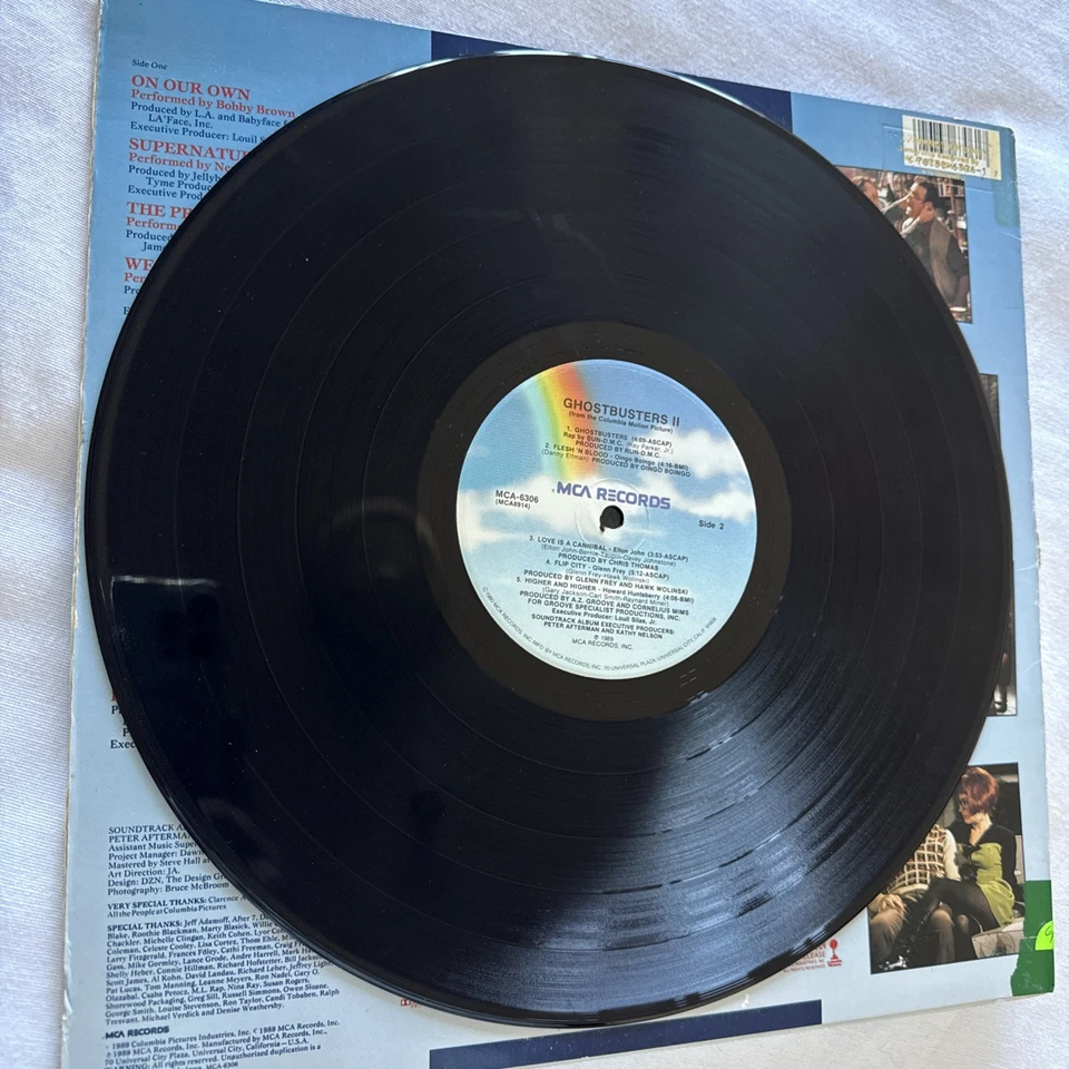 Ghostbusters II Soundtrack Album - Run DMC & Bobby Brown - Vinyl 1989 - Image 3 of 4