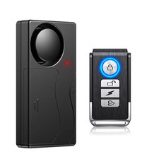Wireless Bike Alarm with Remote 110dB Anti-Theft Vibration Motorcycle Waterproof