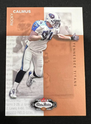 ROCKY CALMUS 2002 Fleer Box Score #161 Rookie Card RC NFL Tennessee Titans