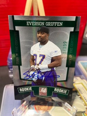 2010 Donruss Elite Turn of the Century Autographs #180 Everson Griffen rc /399