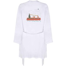 'Christmas On A Narrow Boat ' Adult Dressing Robe / Gown RO048846 