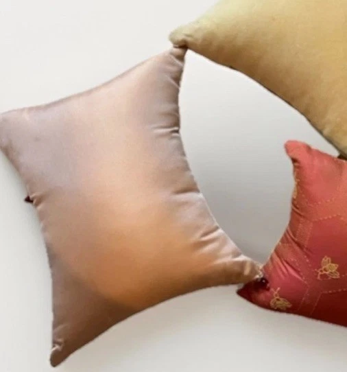 Boudoir Pillow Silk Velvet Handmade Beaded Toile Chateau Victorian Cottage 11x9 - Image 4 of 4