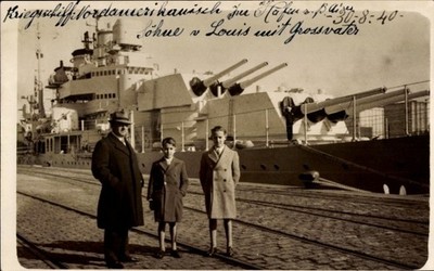 Photo Postcard American Warship in the Port of Buenos Aires... - 11570065