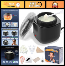 Nose Hair Waxing Kit for Men - 100g Wax, 40 Sticks, USB Heat, Ear Nose Hair Re
