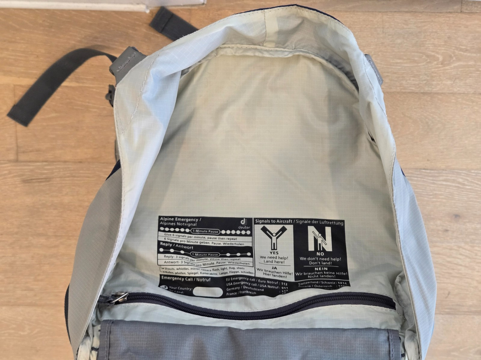 Deuter Act Lite 65 +10 Rucksack Framed Hiking Backpack Daypack Blue & Gray