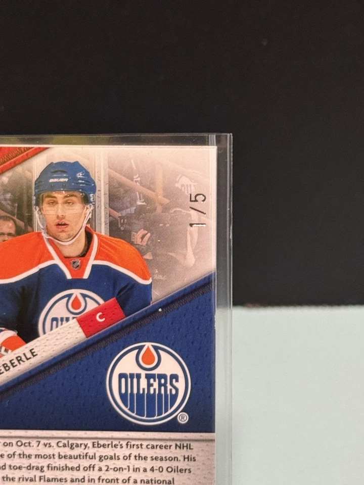 2011-12 Certified Fabric Of The Game #58 Jordan Eberle Prime Patch Jersey #1/5 - Image 3 of 3