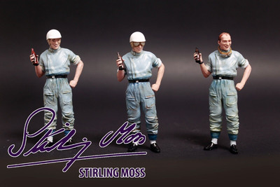 Mercedes CMC PAINTED STIRLING MOSS 1:18 RESIN FIGURE