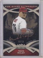 2014 Wade Miley Topps Tier One New Guard COPPER AUTO /25 - WMI Diamondbacks