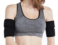 Set Of 2  Black Arm Trimmer Sweat Sauna Belt Shaper Fat Burner Body Trainer