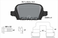 Pagid Bremsbelagsatz BremsklöTze FüR Opel Tigra Twintop Corsa C F08 F68