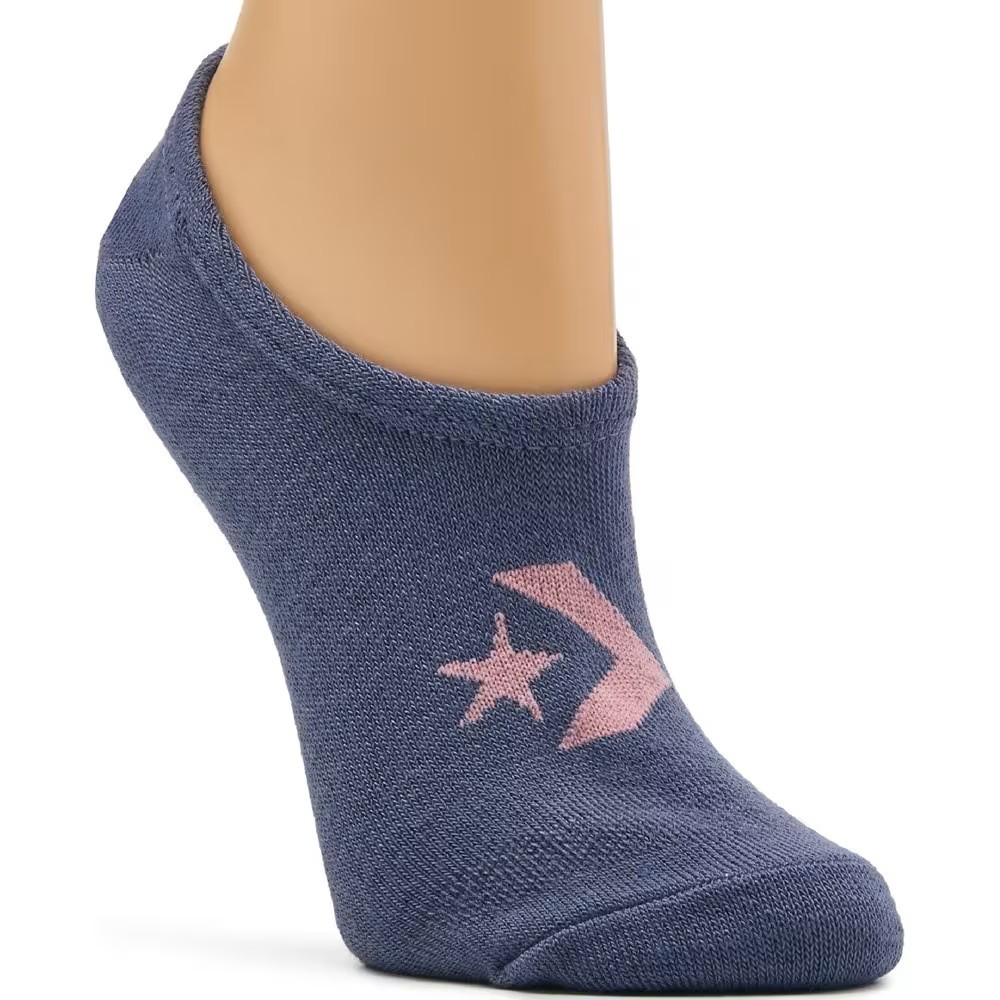Converse Women's Flat Knit Ultra Low Socks 4-10 3-Pack (Lotus/Blush/Lavender) thumbnail 4