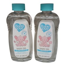 2x Bottles Baby Love Pure and Gentle Baby Skin Oil  10 oz