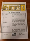 IRIDIS 1 by THE CODE WORKS (Cassette) for Atari 400 / 800