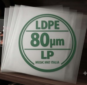 Buste esterne per vinile LP - DLP - LDPE antistatico 80 mµ - 325x325 mm - 100 pz