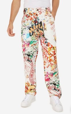 Hustle Gang Ellora Multicolor Graphic Jeans 34x32 Men