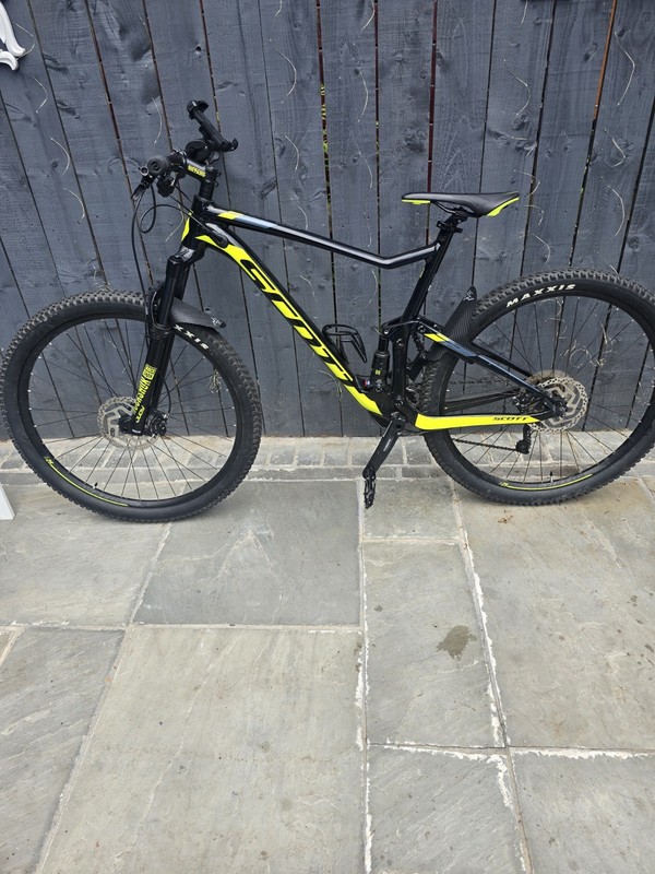Scott Spark 970 29er 2019 Full Suspension Mountain Bike - Black/Yellow XL Frame