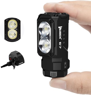 WUBEN E7 1800 Lumen Rechargeable Mini Flashlights with Magnet