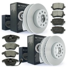 Bremsscheiben Beläge vorne 288mm hinten 256mm für Audi A3 8P Seat Skoda VW Golf