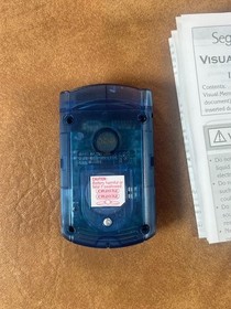 Sega Dreamcast VMU Blue MK-50121 CIB OEM Original Authentic Visual Memory Card