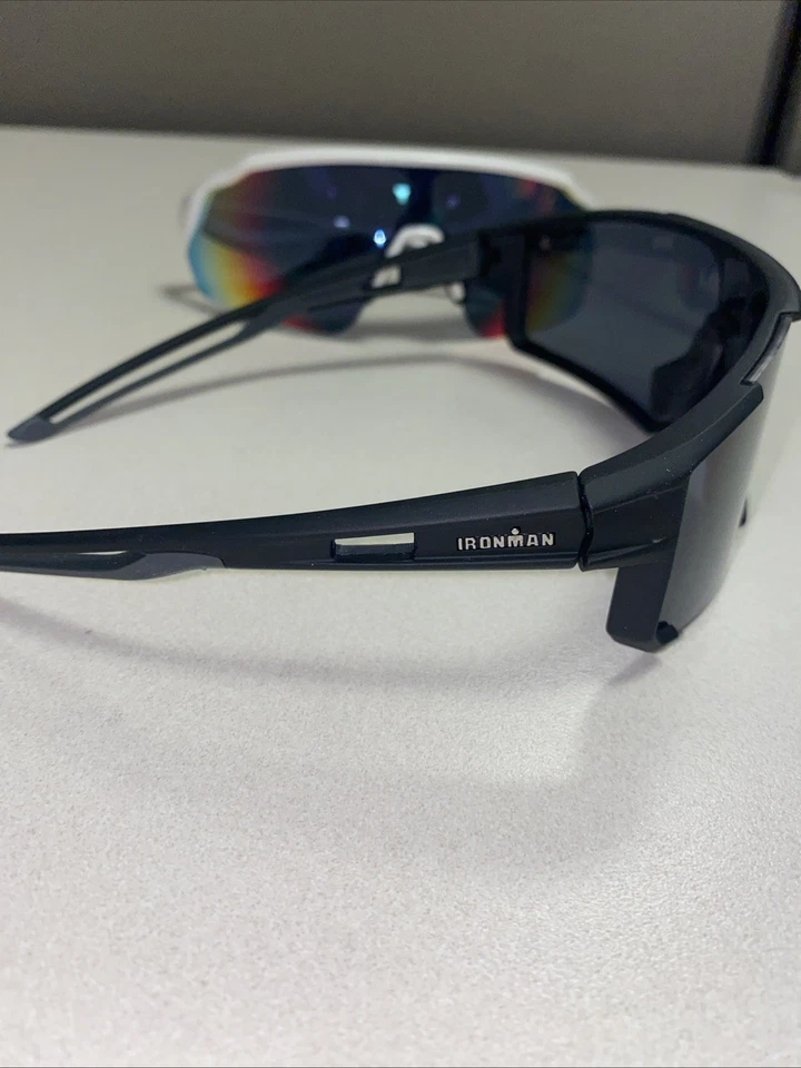 Gafas de sol Ironman para hombre (lote de 2) atletas envolventes deportivas espejadas ligeras Foto 4 de 4