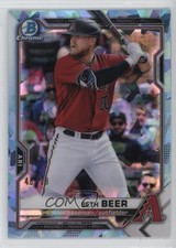 2021 Bowman Sapphire Chrome Prospects Aqua Refractor 48/99 Seth Beer #BCP-60 4at