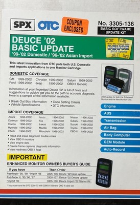 OTC 3305-136 SOFTWARE UPDATE