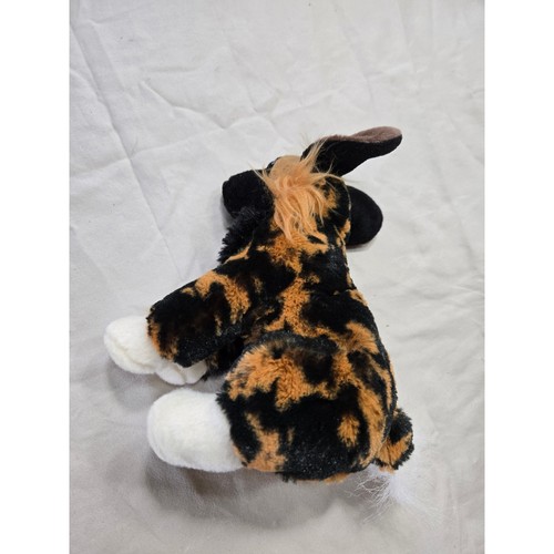 African Painted Dog Plush Stuffed Animal Wild Dog Brown Black White Spotted - Afbeelding 3 van 7