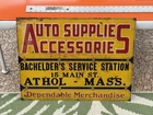 Vintage Original Bachelder’s Service Station Athol MA Accessories Embossed Metal