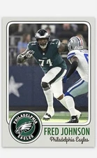 Fred Johnson   Novelty Football Card! Philadelphia Eagles