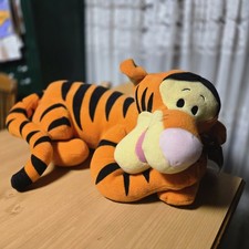 Vintage Y2k 2001 Disney Mattel Fisher-Price Large Lounging Tigger Plush Toy