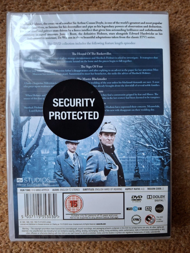 Sherlock Holmes The Elementary DVD Box Set - 5 Feature Length Episodes - Image 2 of 3