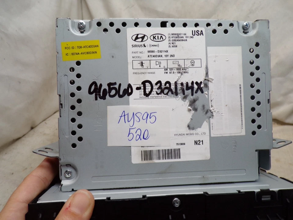 Receptor de radio navegación 16 17 18 Hyundai Tucson 96560-D32114X AYS95 Foto 4 de 4