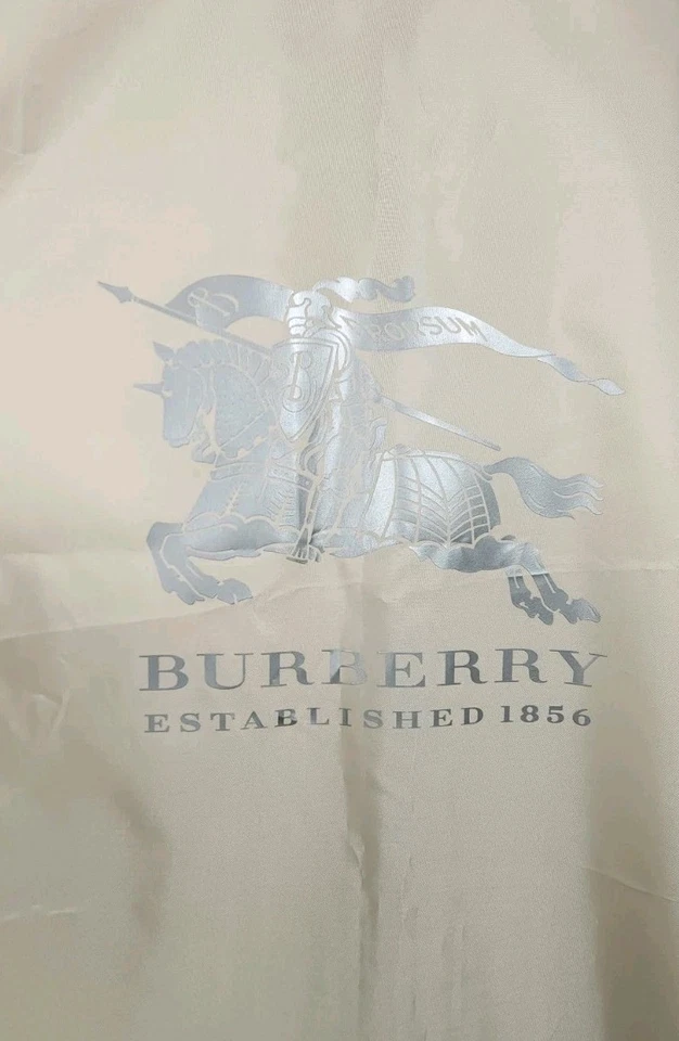 Burberry Garment Traje Chaqueta Abrigo Cremallera Bolso de Viaje Beige 39x24” con Percha Foto 2 de 4