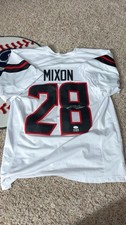Joe Mixon Autographed White Texans Jersey JSA COA
