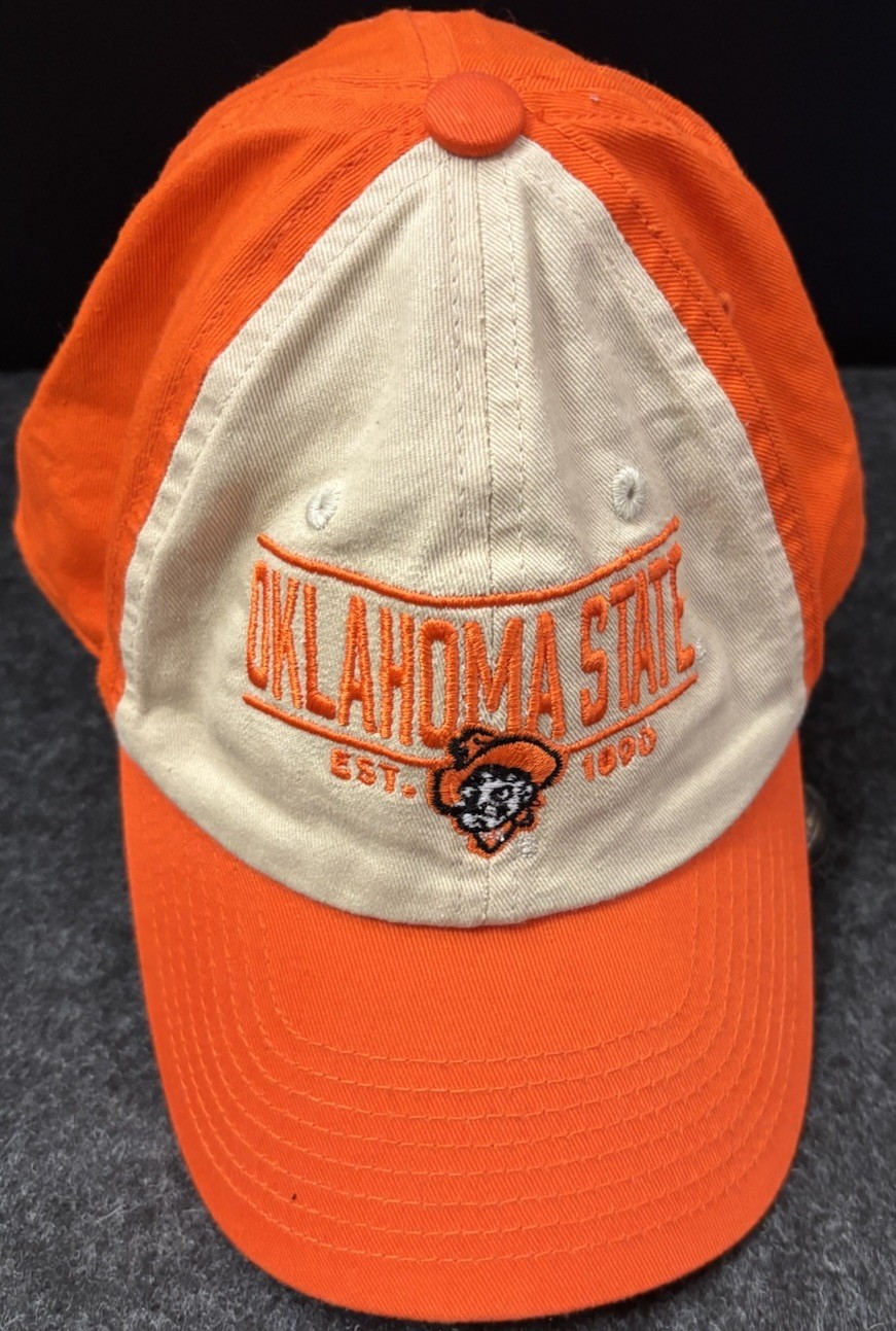Oklahoma State Cowboys OSU Hat Orange Tan Adjustable NCAA Cap