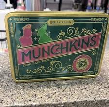 DUNKIN x WICKED Good For You Munchkin Tin Glinda Elphaba Pink & Green SHIP NOW