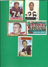 1965  to 1990 Original Football Cards 