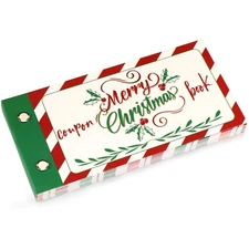 Christmas Blank Coupon Book for Him Her,30 Personalized Vouchers Booklet for ...