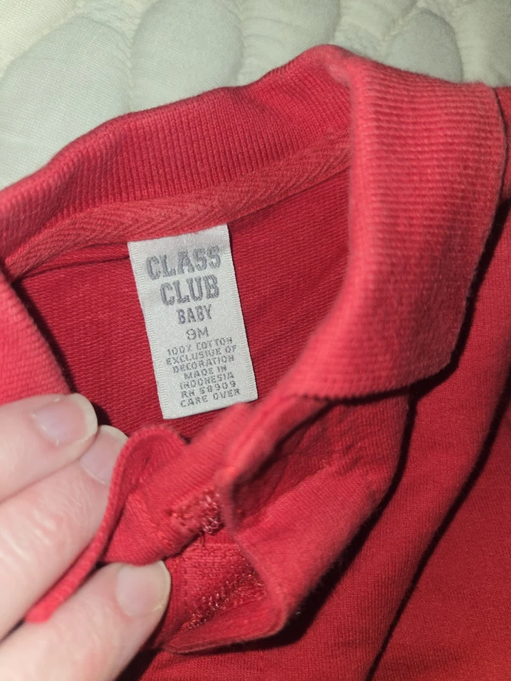 Juego de 2 piezas Class Club Vintage Baby Boys soldados rojos coleccionables talla 9mth Foto 4 de 4