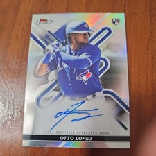 2022 Topps Finest Otto Lopez #FA-OL On Card Auto Refractor RC 