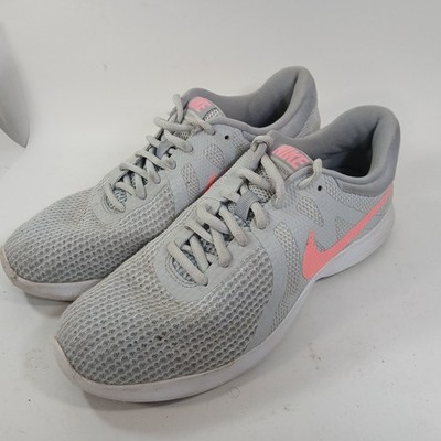 Nike Revolution 4 Women's Gray/Pink/White Running Shoes Size 8.5