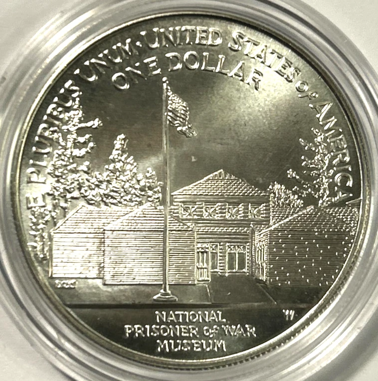 1994w National POW Museum Commemorative Silver Dollar, Brilliant Uncirculated! - Image 3 of 4
