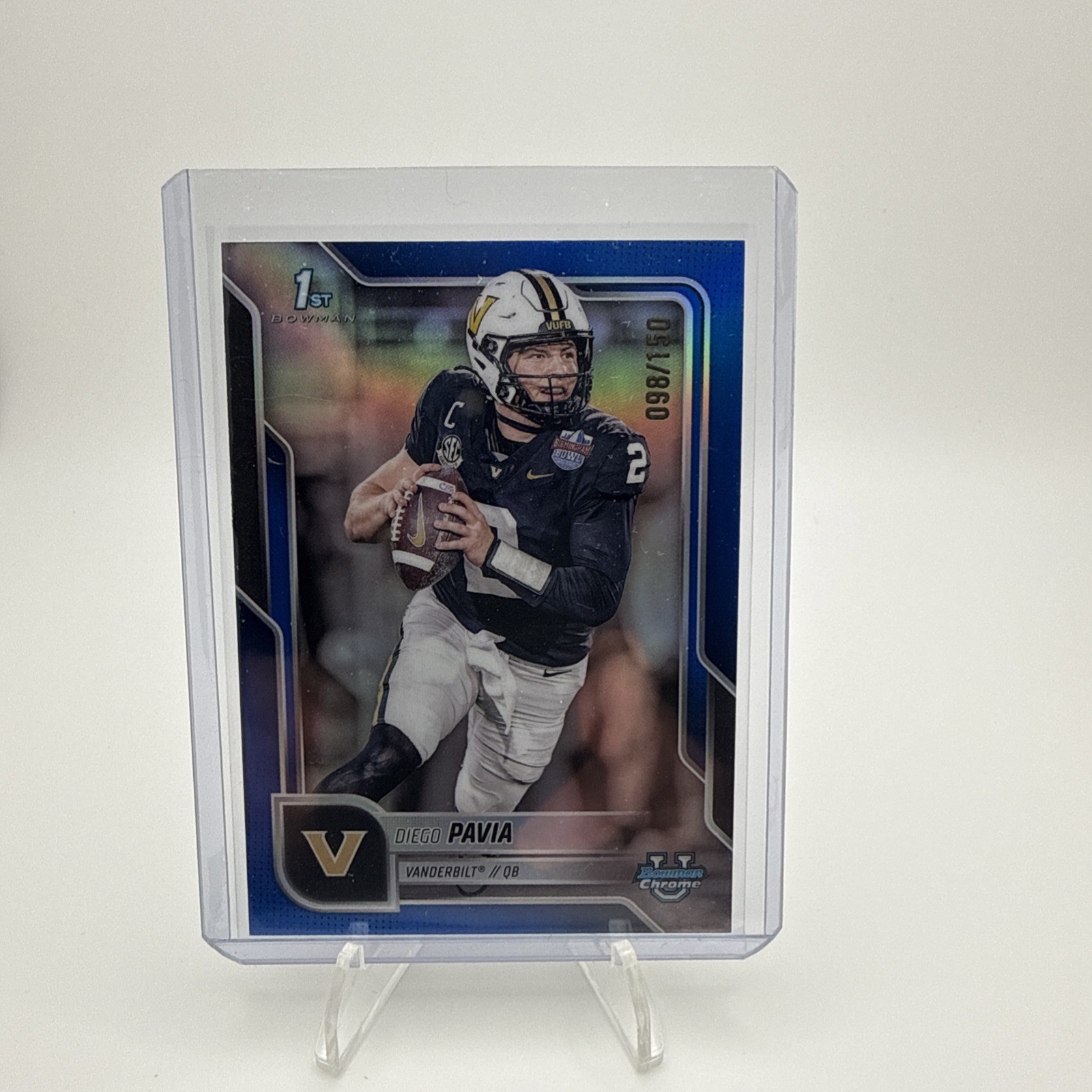 2025 Bowman U Chrome Diego Pavia - 1st Chrome Prospect - Blue /150