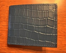 Men's Premium Gray Alligator Billfold Wallet.