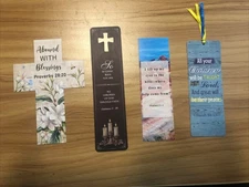 Bible Verse Bookmarks Lot of 4. - New - Inspirational Scripture / Faith