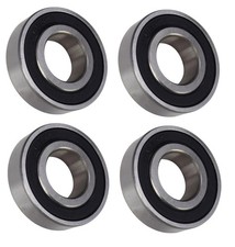 R12-2RS Bearing 4 PACK 3/4x1-5/8x7/16" Double Rubber Sealed Miniature