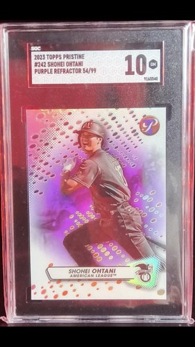 2023 Topps Pristine #242 Purple Refractor 54/99 Shohei Ohtani SGC 10 Gem! POP 3
