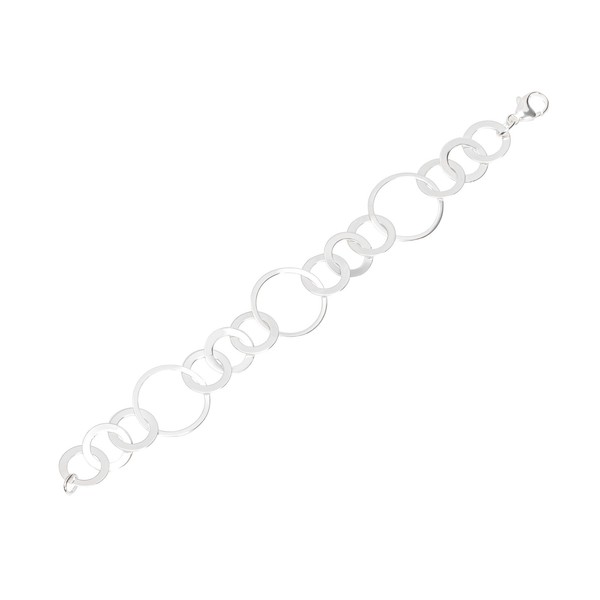 Armband 925 Sterling Silber 20,5Cm Luna Kette Damen Armbandkette Designer Kette-image