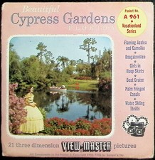 Cypress Gardens Florida 3d View-Master 3 Reel Packet Full Color Kodachrome