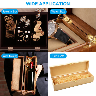 8-Pack Stainless Steel Butt Hinges - 1.5 Inch Heavy Duty For Jewelry Boxes, Cabinets & Small Furniture Projects